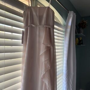 Azazie Light Pink Maxi Dress